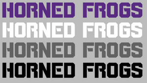 TCU Horned Frogs Team Name Logo Premium Vinyl Decal PICK COLOR & SIZE TCU Horned Frogs Team Name Logo Premium Vinyl Decal PICK COLOR & SIZE
