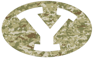 BYU Cougars CAMO Camouflage Team Logo Premium Vinyl Decal PICK SIZE BYU Cougars CAMO Camouflage Team Logo Premium Vinyl Decal PICK SIZE