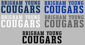 BYU Cougars Team Name Logo Premium Vinyl Decal PICK COLOR & SIZE BYU Cougars Team Name Logo Premium Vinyl Decal PICK COLOR & SIZE