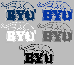 BYU Cougars Retro Throwback Logo 1 Premium Vinyl Decal PICK COLOR & SIZE BYU Cougars Retro Throwback Logo 1 Premium Vinyl Decal PICK COLOR & SIZE