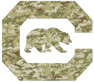 California Cal Golden Bears CAMO Camouflage Alternate Logo Premium Vinyl Decal PICK SIZE California Cal Golden Bears CAMO Camouflage Alternate Logo Premium Vinyl Decal PICK SIZE