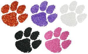 Clemson Tigers METALLIC SPARKLE Team Logo Premium Vinyl Decal PICK COLOR & SIZE
