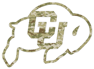 Colorado Buffaloes CAMO Camouflage Team Logo Premium Vinyl Decal PICK SIZE Colorado Buffaloes CAMO Camouflage Team Logo Premium Vinyl Decal PICK SIZE