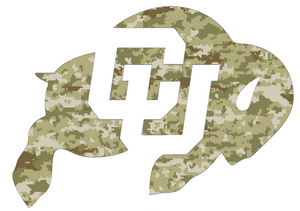 Colorado Buffaloes CAMO Camouflage Alternate Logo Premium Vinyl Decal PICK SIZE Colorado Buffaloes CAMO Camouflage Alternate Logo Premium Vinyl Decal PICK SIZE