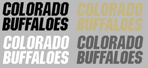 Colorado Buffaloes Team Name Logo Premium Vinyl Decal PICK COLOR & SIZE Colorado Buffaloes Team Name Logo Premium Vinyl Decal PICK COLOR & SIZE