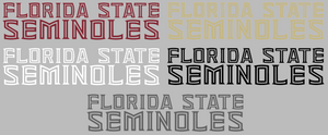 Florida State Seminoles Team Name Logo Premium Vinyl Decal PICK COLOR & SIZE Florida State Seminoles Team Name Logo Premium Vinyl Decal PICK COLOR & SIZE