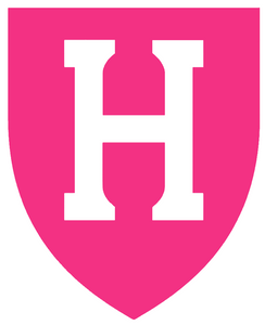 Harvard Crimson Hot Pink Team Logo Premium Vinyl Decal PICK SIZE
