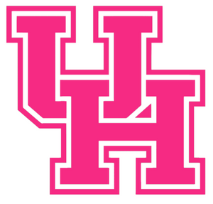 Houston Cougars Hot Pink Team Logo Premium Vinyl Decal PICK SIZE Houston Cougars Hot Pink Team Logo Premium Vinyl Decal PICK SIZE
