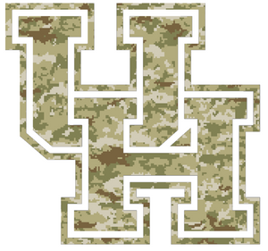 Houston Cougars CAMO Camouflage Team Logo Premium Vinyl Decal PICK SIZE Houston Cougars CAMO Camouflage Team Logo Premium Vinyl Decal PICK SIZE