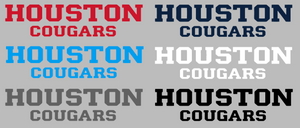 Houston Cougars Team Name Logo Premium Vinyl Decal PICK COLOR & SIZE Houston Cougars Team Name Logo Premium Vinyl Decal PICK COLOR & SIZE