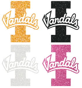 Idaho Vandals METALLIC SPARKLE Team Logo Premium Vinyl Decal PICK COLOR & SIZE Idaho Vandals METALLIC SPARKLE Team Logo Premium Vinyl Decal PICK COLOR & SIZE