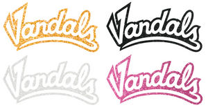 Idaho Vandals METALLIC SPARKLE Alternate Logo Premium Vinyl Decal PICK COLOR & SIZE Idaho Vandals METALLIC SPARKLE Alternate Logo Premium Vinyl Decal PICK COLOR & SIZE