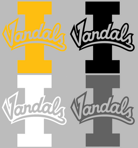 Idaho Vandals Team Logo Premium Vinyl Decal PICK COLOR & SIZE Idaho Vandals Team Logo Premium Vinyl Decal PICK COLOR & SIZE
