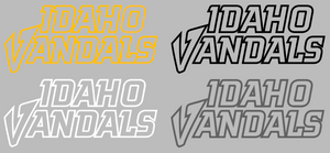Idaho Vandals Team Name Logo Premium Vinyl Decal PICK COLOR & SIZE Idaho Vandals Team Name Logo Premium Vinyl Decal PICK COLOR & SIZE