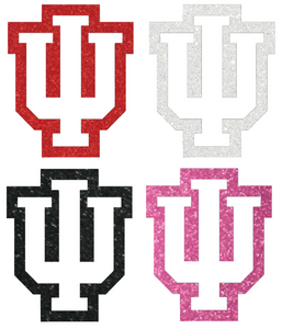 Indiana Hoosiers METALLIC SPARKLE Alternate Logo Premium Vinyl Decal PICK COLOR & SIZE Indiana Hoosiers METALLIC SPARKLE Alternate Logo Premium Vinyl Decal PICK COLOR & SIZE