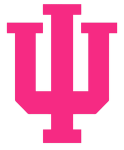 Indiana Hoosiers Hot Pink Team Logo Premium Vinyl Decal PICK SIZE Indiana Hoosiers Hot Pink Team Logo Premium Vinyl Decal PICK SIZE