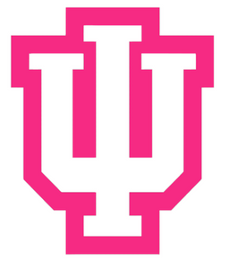Indiana Hoosiers Hot Pink Alternate Logo Premium Vinyl Decal PICK SIZE Indiana Hoosiers Hot Pink Alternate Logo Premium Vinyl Decal PICK SIZE