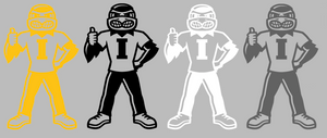 Iowa Hawkeyes Mascot Logo Premium Vinyl Decal PICK COLOR & SIZE Iowa Hawkeyes Mascot Logo Premium Vinyl Decal PICK COLOR & SIZE