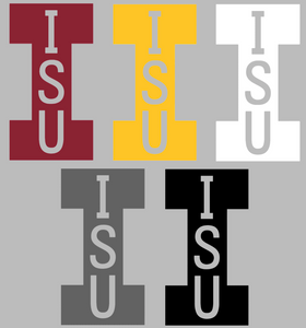 Iowa State Cyclones ISU Logo Premium Vinyl Decal PICK COLOR & SIZE