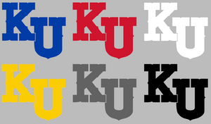 Kansas Jayhawks Retro Throwback KU Logo Premium Vinyl Decal PICK COLOR & SIZE Kansas Jayhawks Retro Throwback KU Logo Premium Vinyl Decal PICK COLOR & SIZE
