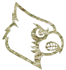 Louisville Cardinals CAMO Camouflage Team Logo Premium Vinyl Decal PICK SIZE Louisville Cardinals CAMO Camouflage Team Logo Premium Vinyl Decal PICK SIZE