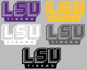 LSU Tigers Retro Throwback Logo 5 Premium Vinyl Decal PICK COLOR & SIZE LSU Tigers Retro Throwback Logo 5 Premium Vinyl Decal PICK COLOR & SIZE