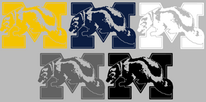 Michigan Wolverines Retro Throwback Logo 3 Premium Vinyl Decal PICK COLOR & SIZE Michigan Wolverines Retro Throwback Logo 3 Premium Vinyl Decal PICK COLOR & SIZE