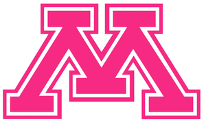 Minnesota Gophers Hot Pink Team Logo Premium Vinyl Decal PICK SIZE Minnesota Gophers Hot Pink Team Logo Premium Vinyl Decal PICK SIZE