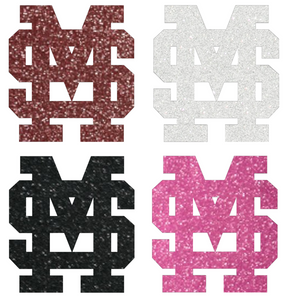 Mississippi State Bulldogs METALLIC SPARKLE MS Logo Premium Vinyl Decal PICK COLOR & SIZE Mississippi State Bulldogs METALLIC SPARKLE MS Logo Premium Vinyl Decal PICK COLOR & SIZE