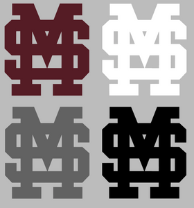 Mississippi State Bulldogs MS Logo Premium Vinyl Decal PICK COLOR & SIZE Mississippi State Bulldogs MS Logo Premium Vinyl Decal PICK COLOR & SIZE