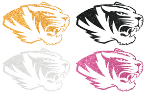 Missouri Tigers METALLIC SPARKLE Alternate Logo Premium Vinyl Decal PICK COLOR & SIZE Missouri Tigers METALLIC SPARKLE Alternate Logo Premium Vinyl Decal PICK COLOR & SIZE