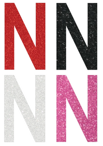 Nebraska Cornhuskers METALLIC SPARKLE Alternate N Logo Premium Vinyl Decal PICK COLOR & SIZE Nebraska Cornhuskers METALLIC SPARKLE Alternate N Logo Premium Vinyl Decal PICK COLOR & SIZE