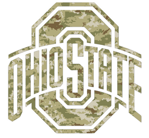 Ohio State Buckeyes CAMO Camouflage Team Logo Premium Vinyl Decal PICK SIZE Ohio State Buckeyes CAMO Camouflage Team Logo Premium Vinyl Decal PICK SIZE