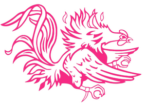 South Carolina Gamecocks Hot Pink Mascot Logo Premium Vinyl Decal PICK SIZE South Carolina Gamecocks Hot Pink Mascot Logo Premium Vinyl Decal PICK SIZE
