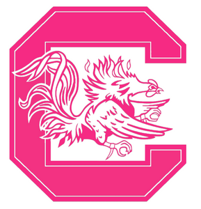 South Carolina Gamecocks Hot Pink Team Logo Premium Vinyl Decal PICK SIZE South Carolina Gamecocks Hot Pink Team Logo Premium Vinyl Decal PICK SIZE