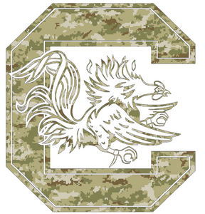 South Carolina Gamecocks CAMO Camouflage Team Logo Premium Vinyl Decal PICK SIZE South Carolina Gamecocks CAMO Camouflage Team Logo Premium Vinyl Decal PICK SIZE
