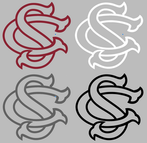 South Carolina Gamecocks SC Logo Premium Vinyl Decal PICK COLOR & SIZE South Carolina Gamecocks SC Logo Premium Vinyl Decal PICK COLOR & SIZE