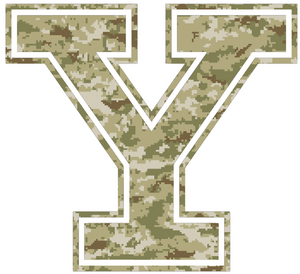 Yale Bulldogs CAMO Camouflage Team Logo Premium Vinyl Decal PICK SIZE Yale Bulldogs CAMO Camouflage Team Logo Premium Vinyl Decal PICK SIZE