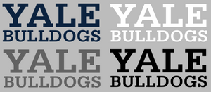 Yale Bulldogs Team Name Logo Premium Vinyl Decal PICK COLOR & SIZE Yale Bulldogs Team Name Logo Premium Vinyl Decal PICK COLOR & SIZE