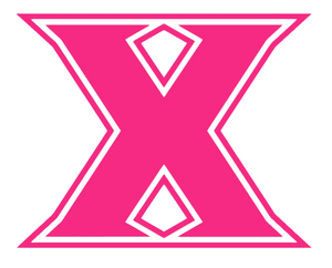 Xavier Musketeers Hot Pink Team Logo Premium Vinyl Decal PICK SIZE