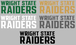 Wright State Raiders Team Name Logo Premium Vinyl Decal PICK COLOR & SIZE Wright State Raiders Team Name Logo Premium Vinyl Decal PICK COLOR & SIZE