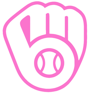 Milwaukee Brewers Pink Mothers Day Team Logo Premium Vinyl Decal PICK SIZE Milwaukee Brewers Pink Mothers Day Team Logo Premium Vinyl Decal PICK SIZE