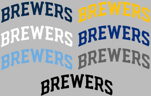 Milwaukee Brewers Team Name Logo Premium Vinyl Decal PICK COLOR & SIZE Milwaukee Brewers Team Name Logo Premium Vinyl Decal PICK COLOR & SIZE