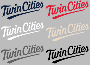 Minnesota Twins Twin Cities Logo Premium Vinyl Decal PICK COLOR & SIZE Minnesota Twins Twin Cities Logo Premium Vinyl Decal PICK COLOR & SIZE