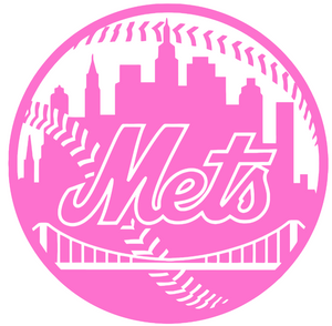New York Mets Pink Mothers Day Alternate Logo Premium Vinyl Decal PICK SIZE New York Mets Pink Mothers Day Alternate Logo Premium Vinyl Decal PICK SIZE