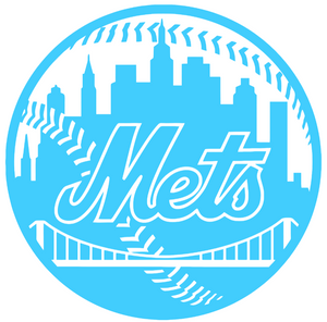 New York Mets Light Blue Fathers Day Alternate Logo Premium Vinyl Decal PICK SIZE New York Mets Light Blue Fathers Day Alternate Logo Premium Vinyl Decal PICK SIZE
