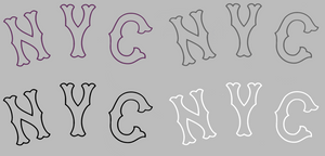 New York Mets City Connect NYC Logo Premium Vinyl Decal PICK COLOR & SIZE