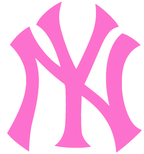 New York Yankees Pink Mothers Day Team Logo Premium Vinyl Decal PICK SIZE