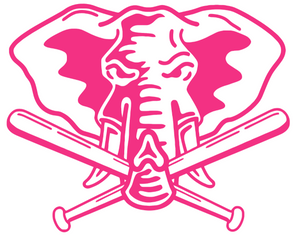 Oakland Athletics Hot Pink Elephant Logo Premium Vinyl Decal PICK SIZE Oakland Athletics Hot Pink Elephant Logo Premium Vinyl Decal PICK SIZE