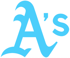 Oakland Athletics Light Blue Fathers Day Team Logo Premium Vinyl Decal PICK SIZE Oakland Athletics Light Blue Fathers Day Team Logo Premium Vinyl Decal PICK SIZE